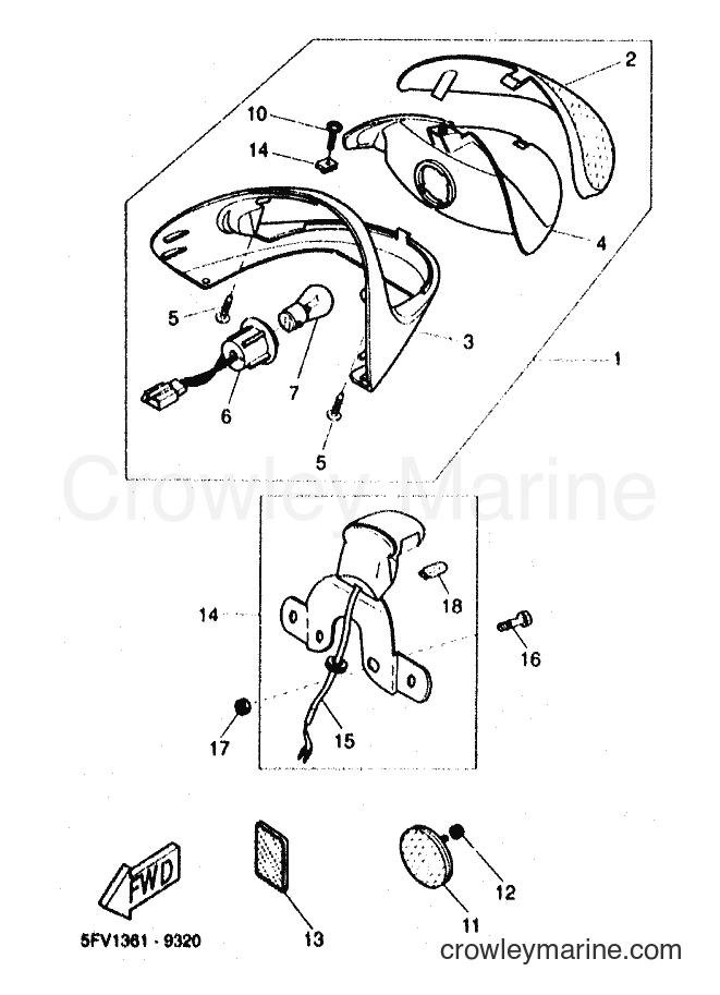 1999 Scooter YH50 - YH50 (5FV2) [010] - TAILLIGHT