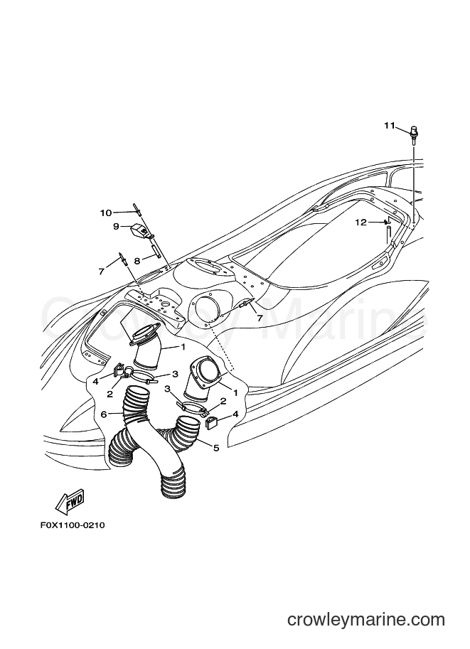 Yamaha Motors GP1200AY (F0X1) [030] - VENTILATION