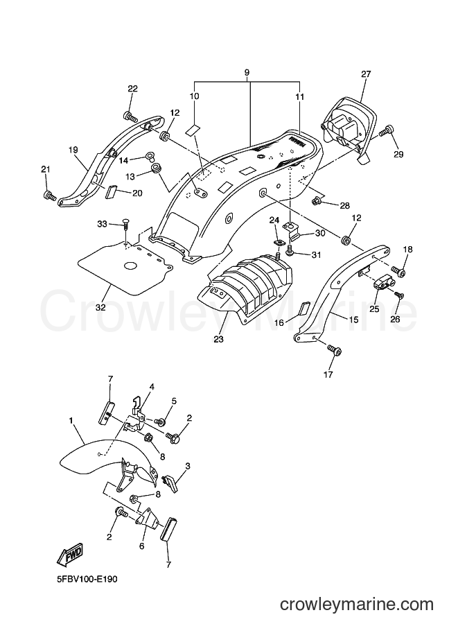 Yamaha Motors XVS650 (5FBX) [010] - FENDER