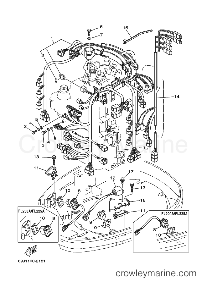 Yamaha Motors FL200A (60M1) [040] - ELECTRICAL 3