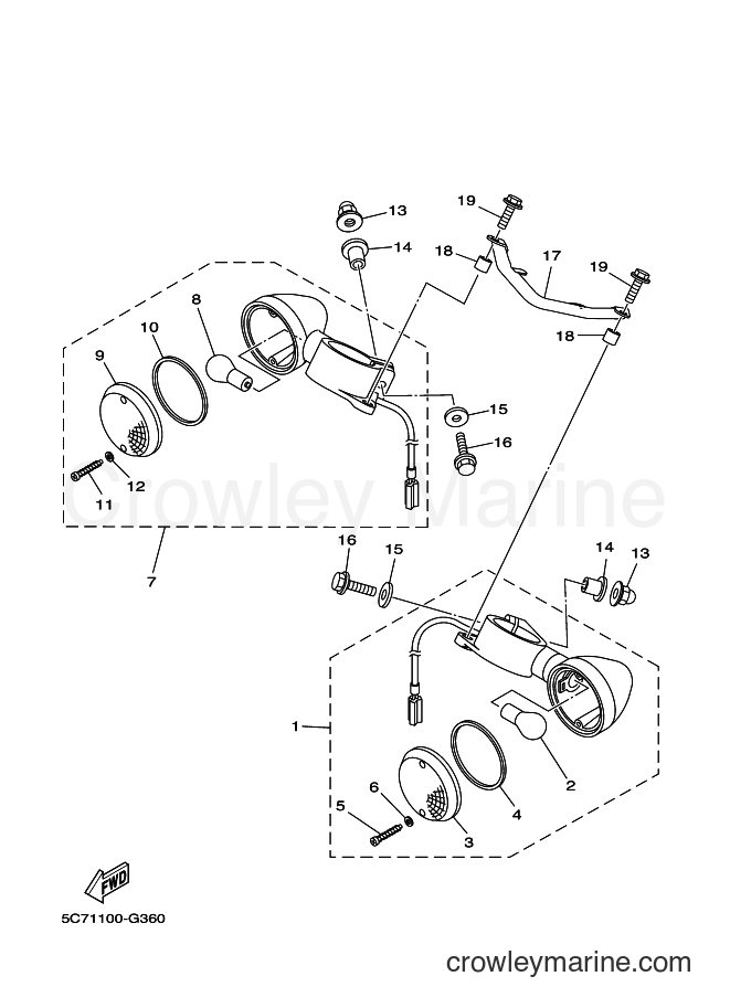 Yamaha Motors XV1900CU (29PC) [010] - FLASHER LIGHT