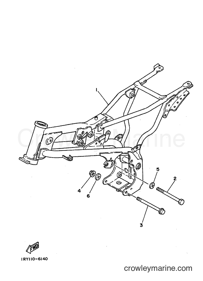 1989 Dirt Bike BW80 - BW80 (3PS1) [010] - FRAME