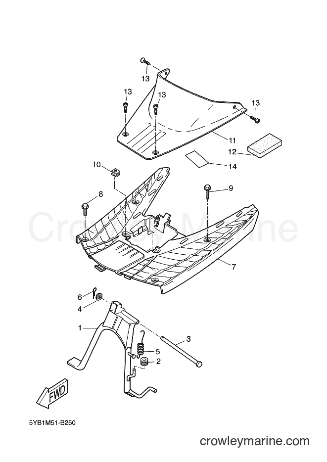 2006 Scooter CW50RS - CW50RS (2B16) [030] - STAND & FOOTREST