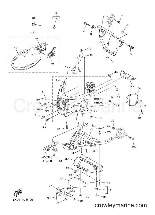 Yamaha Motors SRV10ML3 (8LL1) [010] - FRAME 1