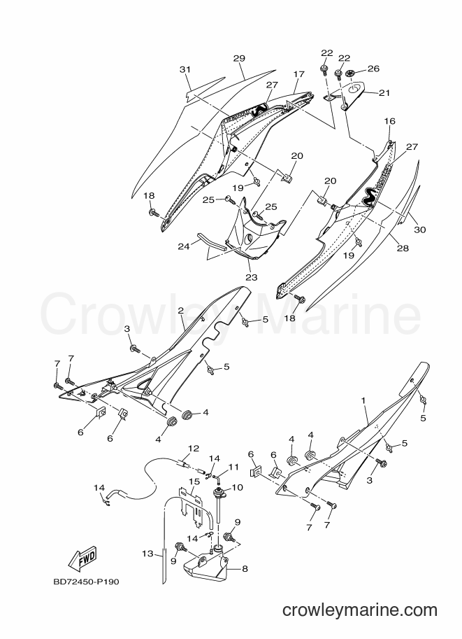 Yamaha Motors YZF-R15 (2PL3) [010] - SIDE COVER