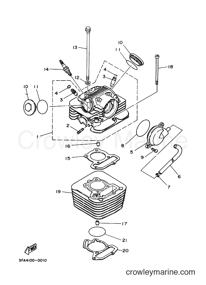 Yamaha Motors YFA1 (3FAC) [010] - CYLINDER