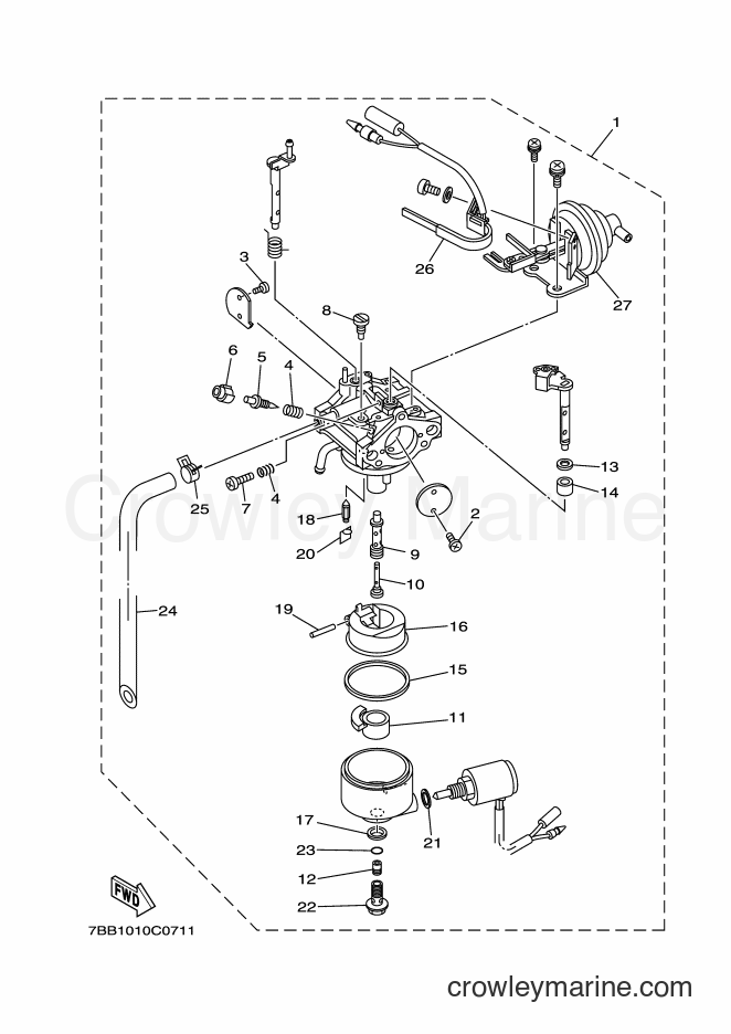 Yamaha Motors YS1390AR (7BB4) [010] - CARBURETOR