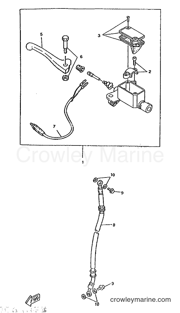 1996 Scooter CW50RSP - CW50RSP (4WL1) [999] - FRONT MASTER CYLINDER