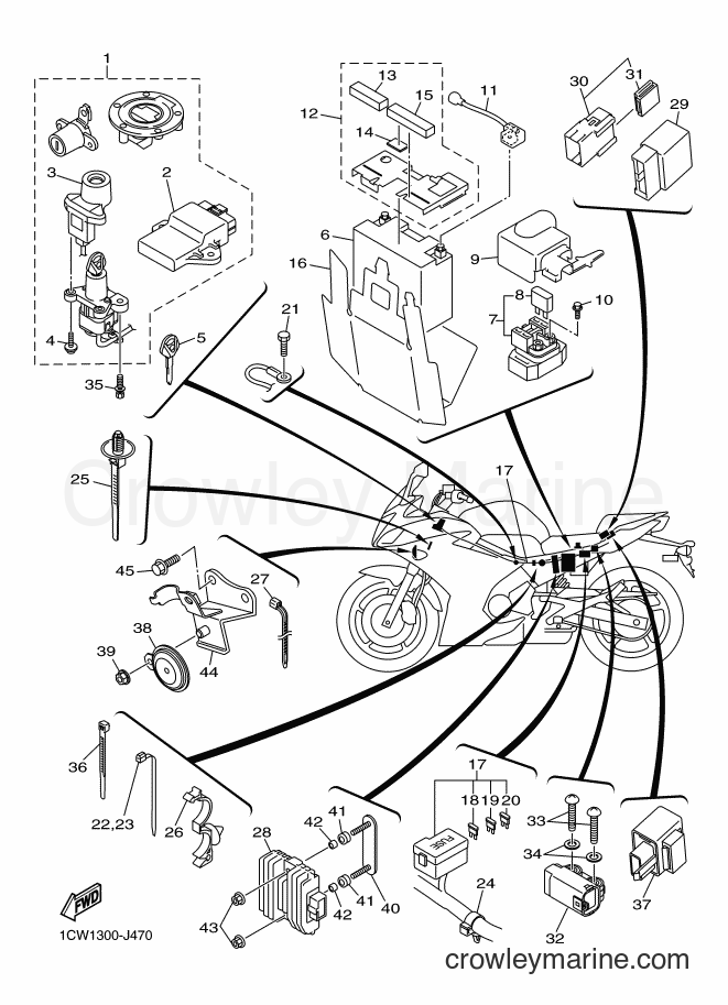2010 Street Bike XJ6F - XJ6F (1CW4) [010] - ELECTRICAL 2