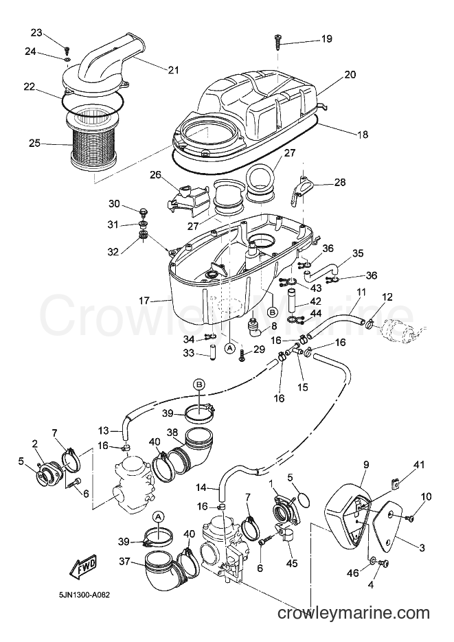 2004 Street Bike BT1100 - BT1100 (5JN3) [070] - INTAKE
