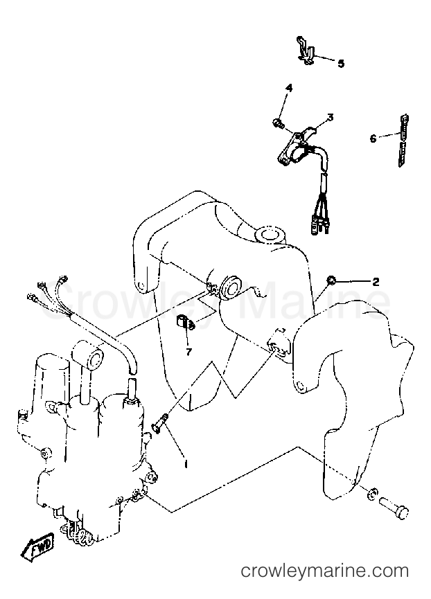 Yamaha Motors 50TLHP - BRACKET 2