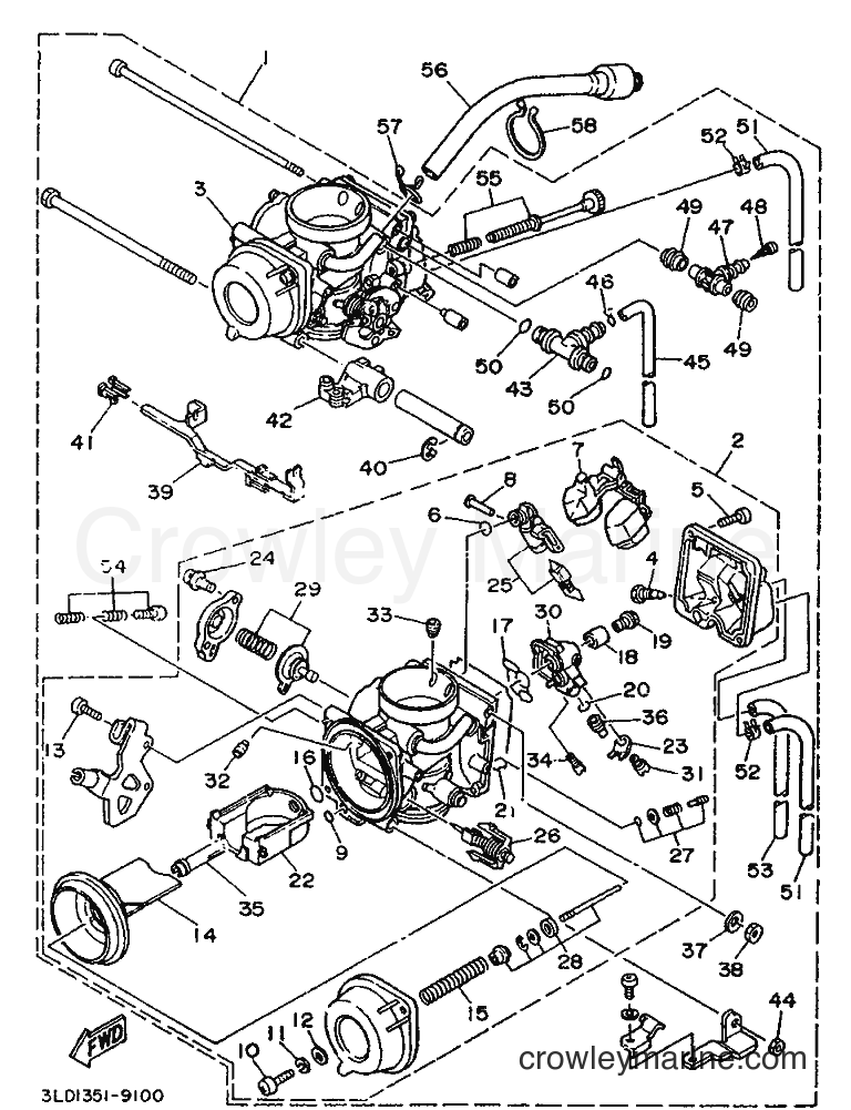 Yamaha Motors XTZ750 (3LD1) [999] - CARBURETOR