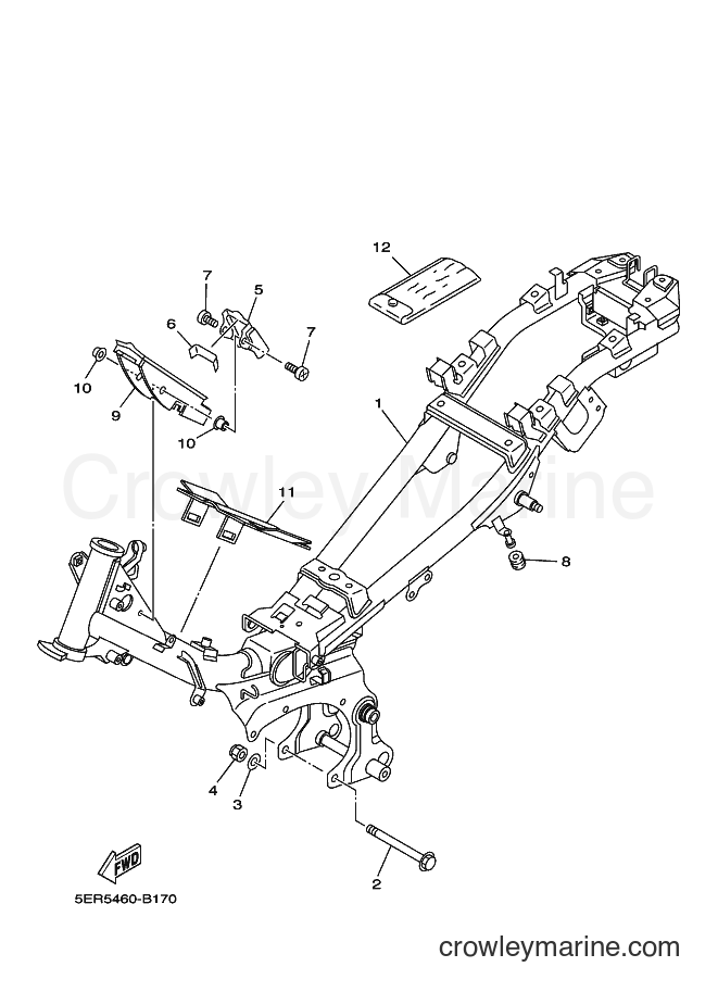Yamaha Motors T105E (5ER5) [010] - FRAME