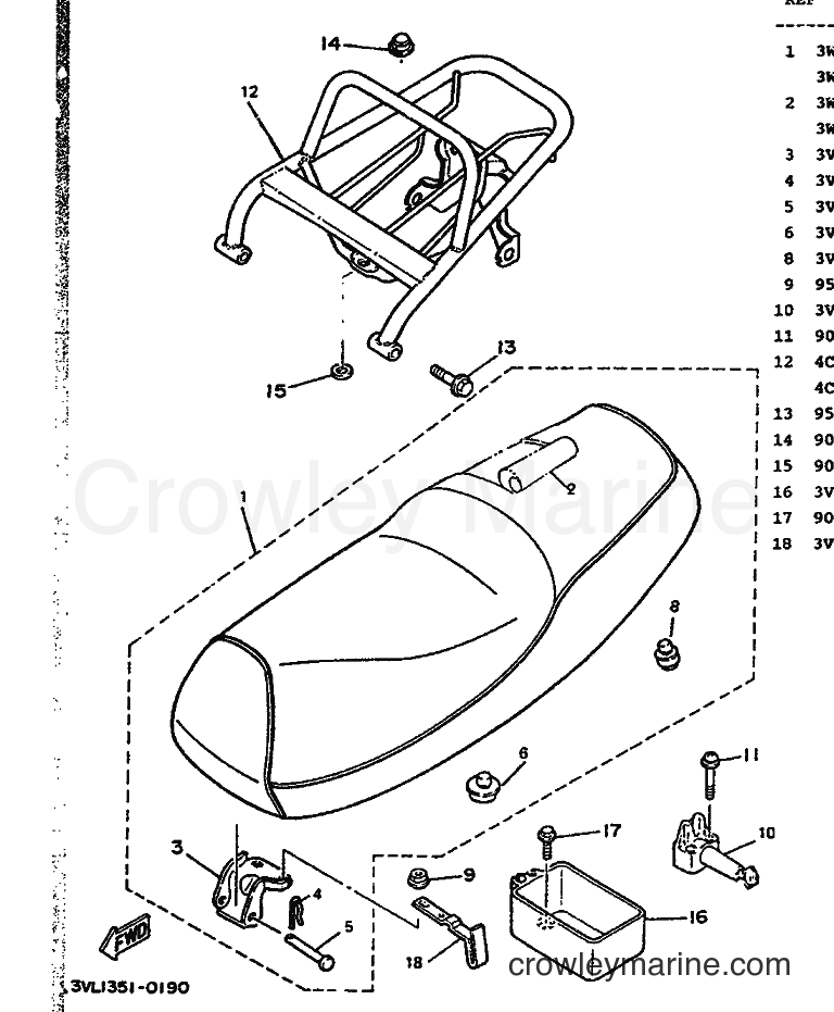1991 Scooter CW50 - CW50 (4CA2) [999] - SEAT & CARRIER