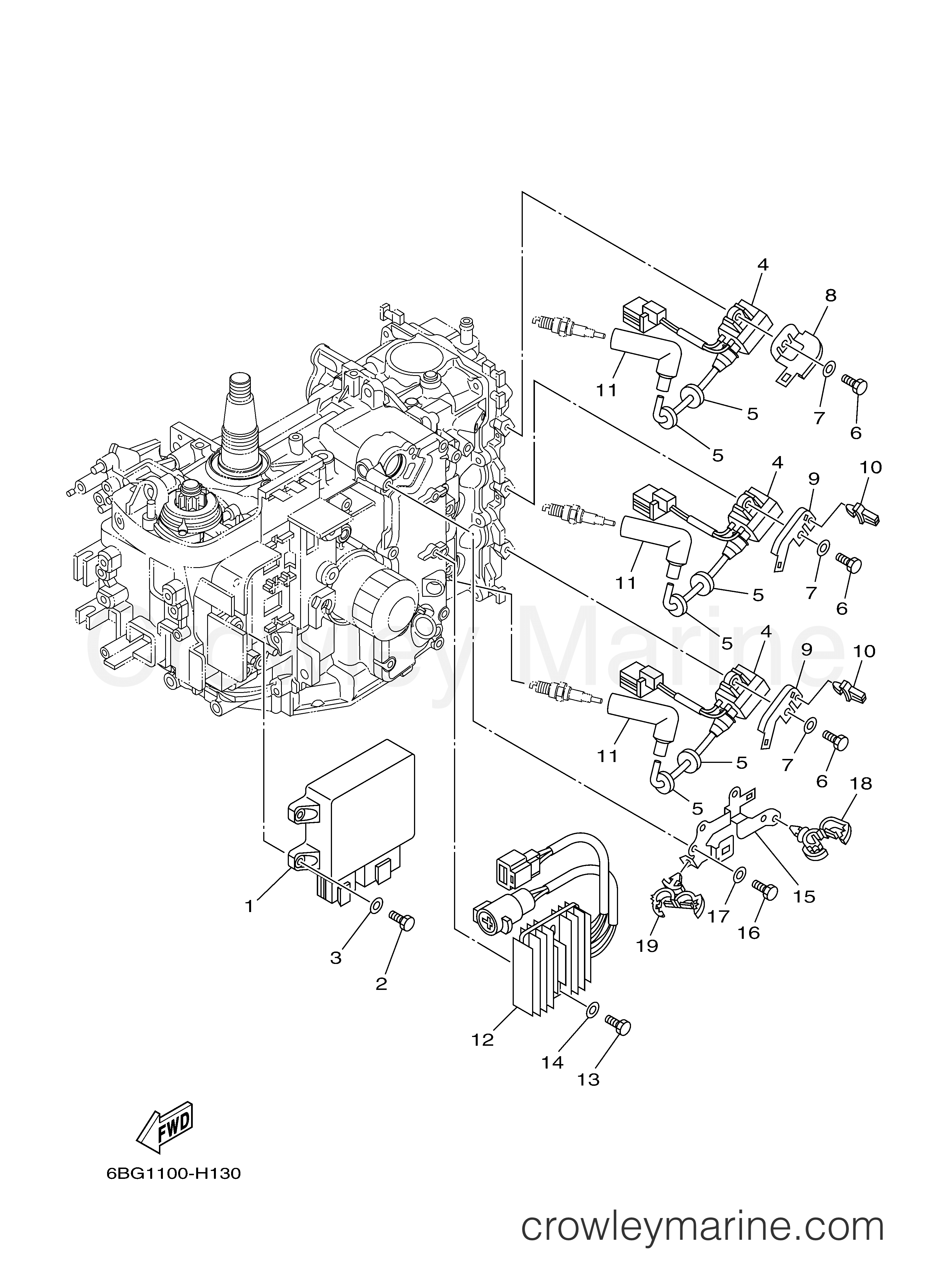 Yamaha Motors F40JEHA - ELECTRICAL 1