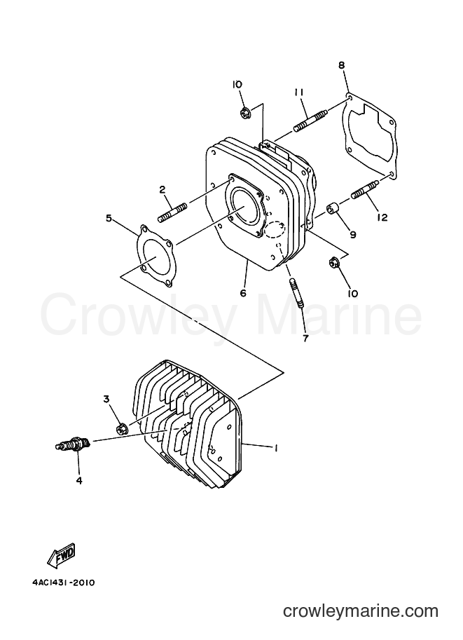 Yamaha Motors V120JR-S (4MA5) [010] - CYLINDER