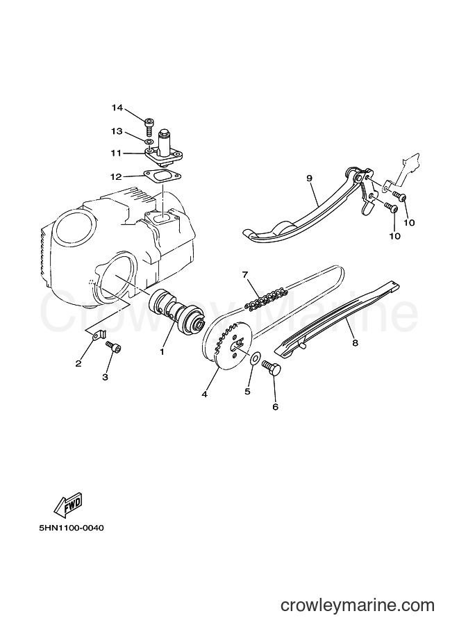 2003 Dirt Bike TT-R90E - TT-R90E (5HNG) [010] - CAMSHAFT & CHAIN