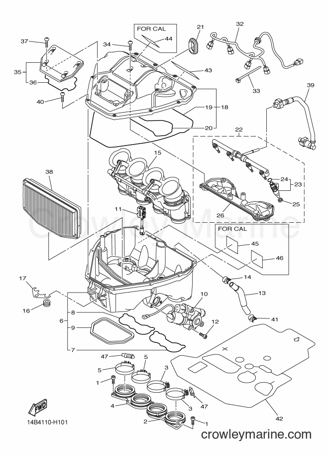 2009 Sport Bike YZF-R1 - YZF-R1 (14B8) [010] - INTAKE