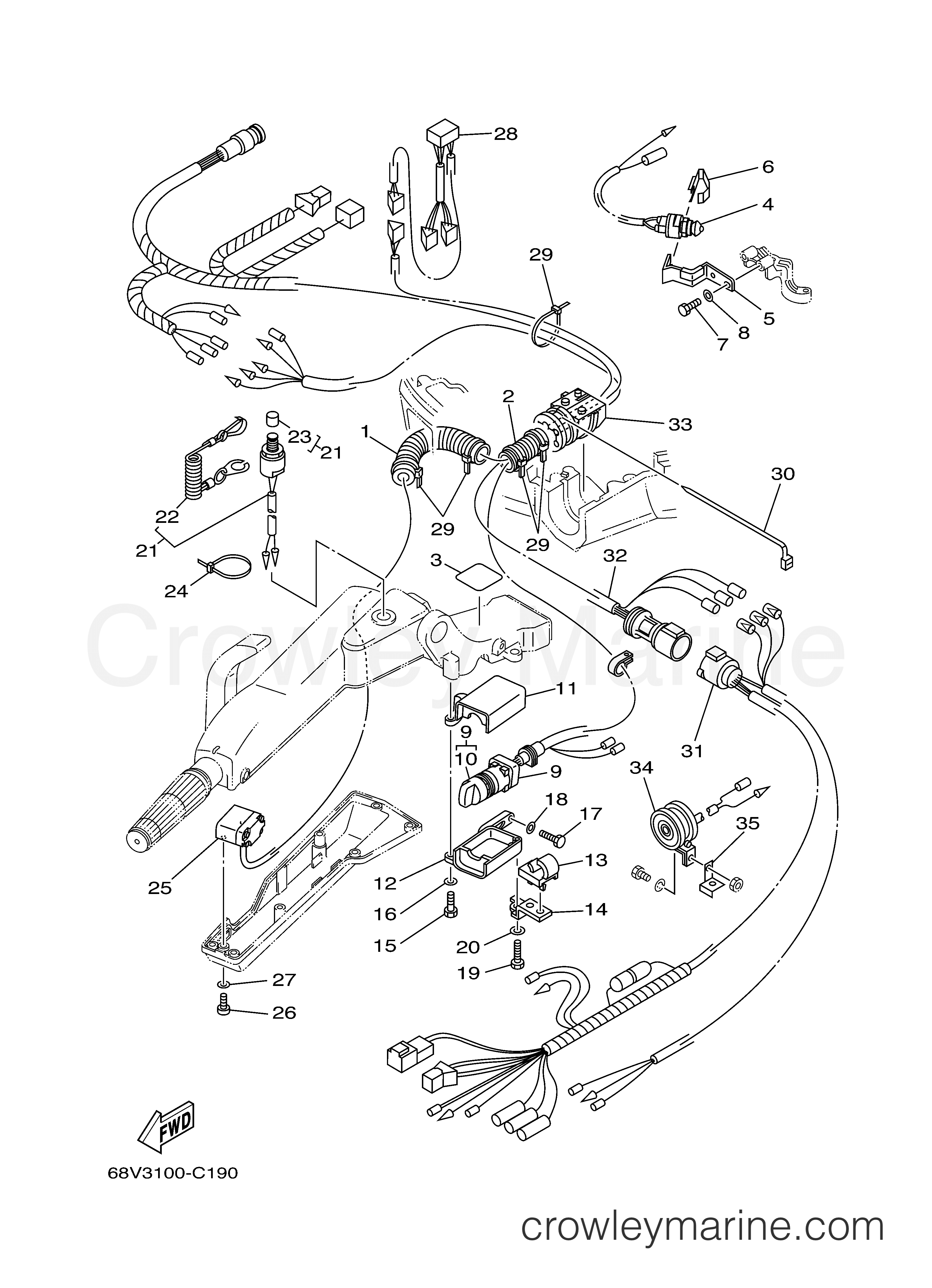 Yamaha Motors LF115TXRC - STEERING 2