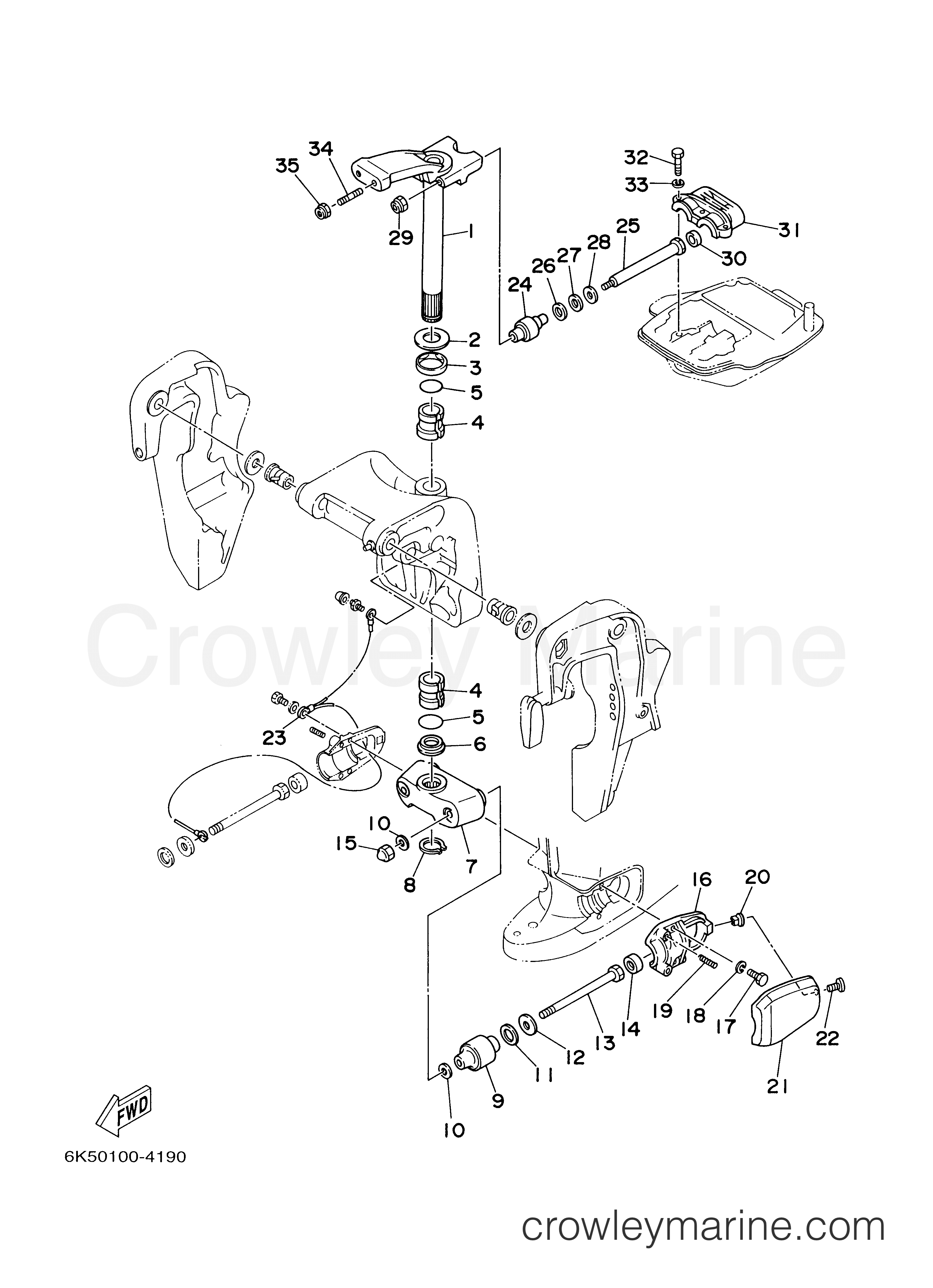 Yamaha Motors E60MLHY - BRACKET 3