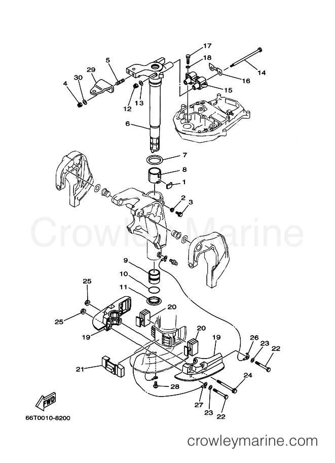 Yamaha Motors (E)40X (66TC) [430] - BRACKET 3