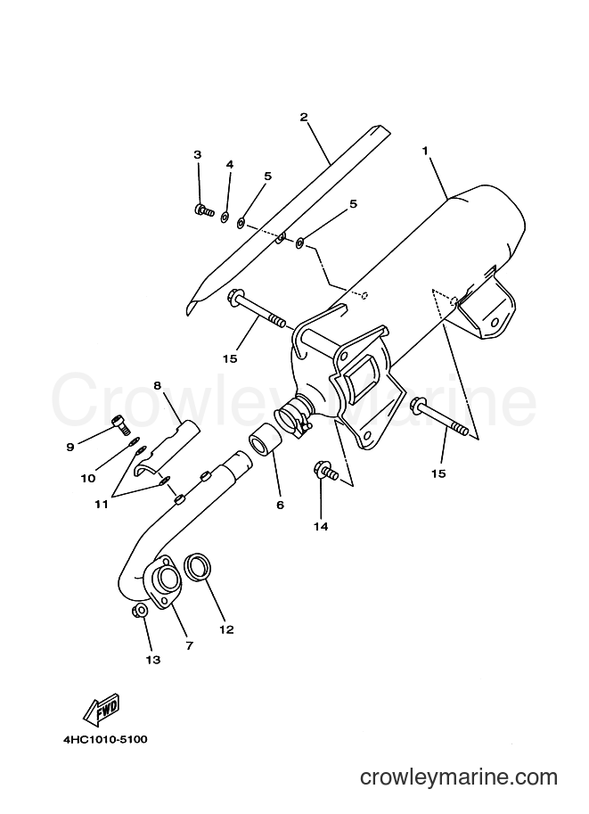 1997 Scooter YP250 - YP250 (4UC2) [030] - EXHAUST