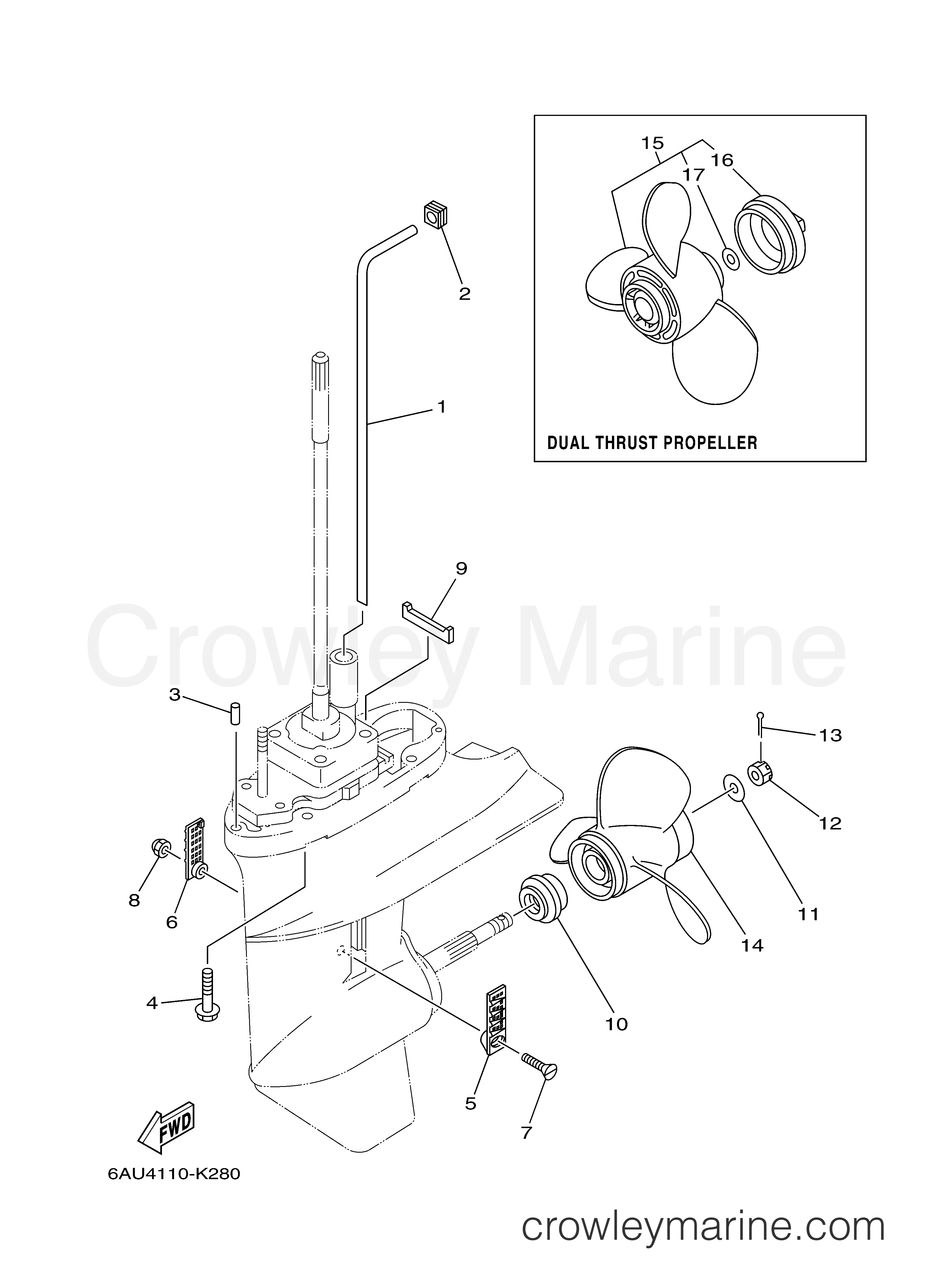 Yamaha Motors F9.9LEA - LOWER CASING DRIVE 2