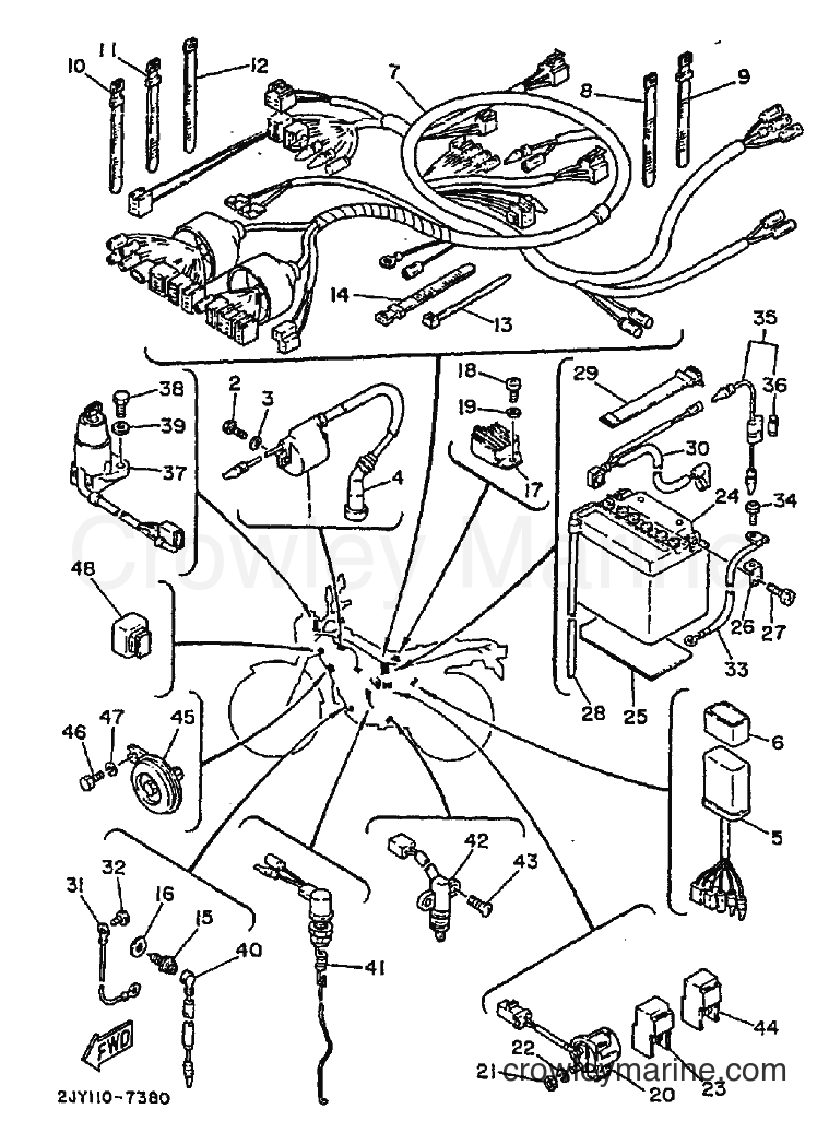 1990 Dirt Bike TW200E - TW200E (3AW7) [010] - ELECTRICAL 1