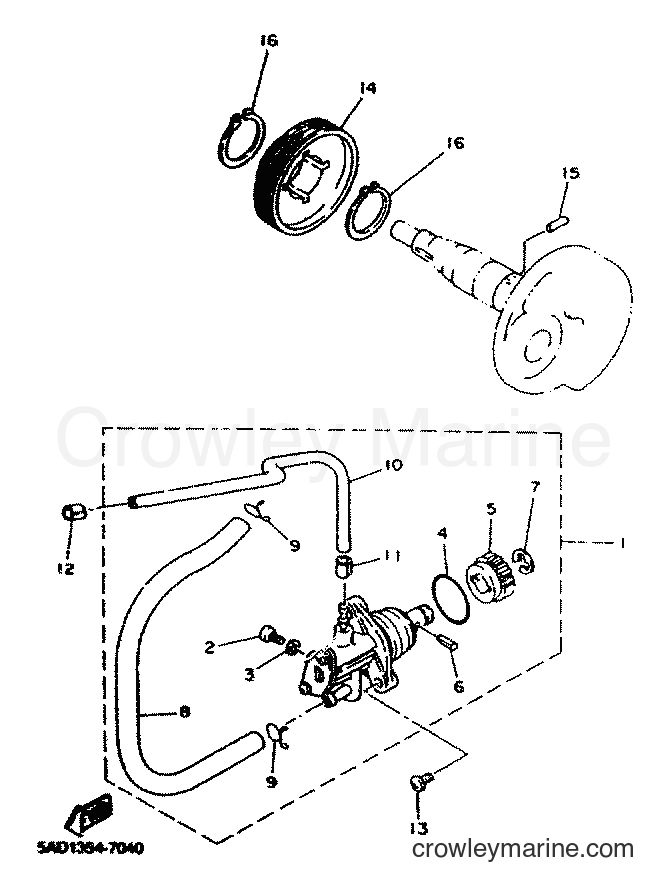 2001 Scooter YN50 - YN50 (5MR7) [010] - OIL PUMP