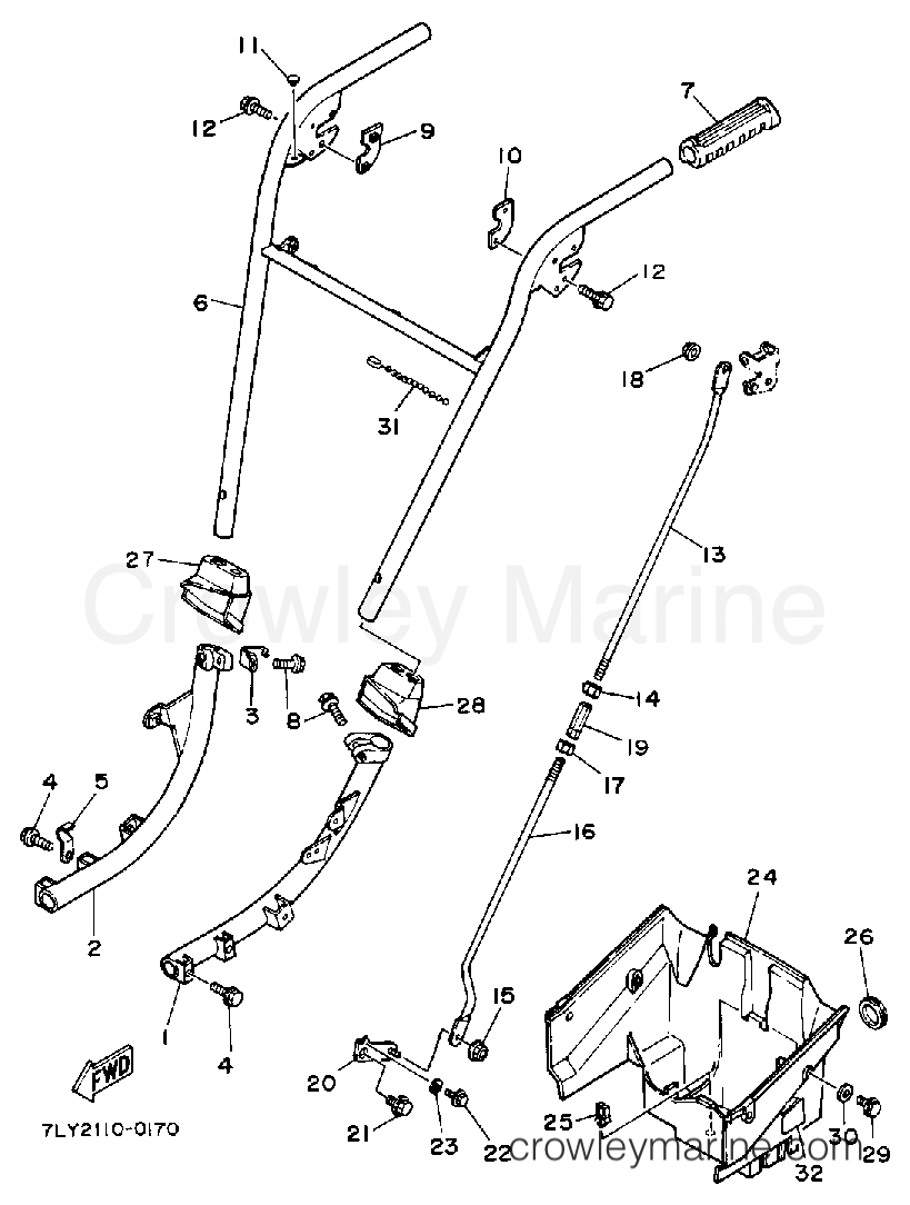 Yamaha Motors YS240TB - STEERING - LINK