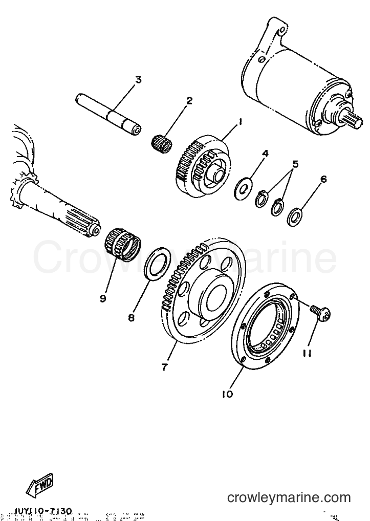 1988 ATV YFP350 - YFP350 (2TX0) [010] - STARTER CLUTCH
