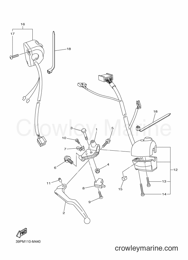 2013 Street Bike FZ8-N - FZ8-N (39PP) [010] - HANDLE SWITCH & LEVER