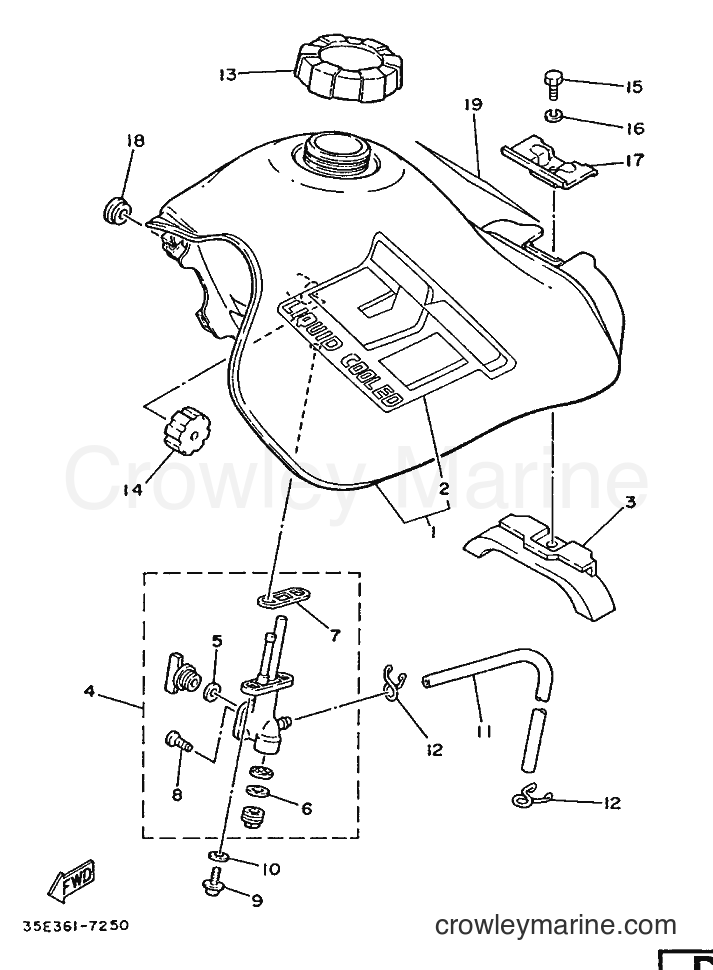 Yamaha Motors DT125 (35E) [999] - FUEL TANK