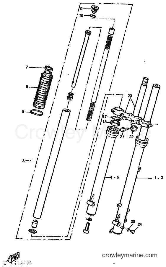 Yamaha Motors DT50R (4AD2) [999] - FRONT FORK