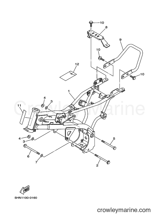 2000 Dirt Bike TTR90 - TTR90 (5HN3) [030] - FRAME