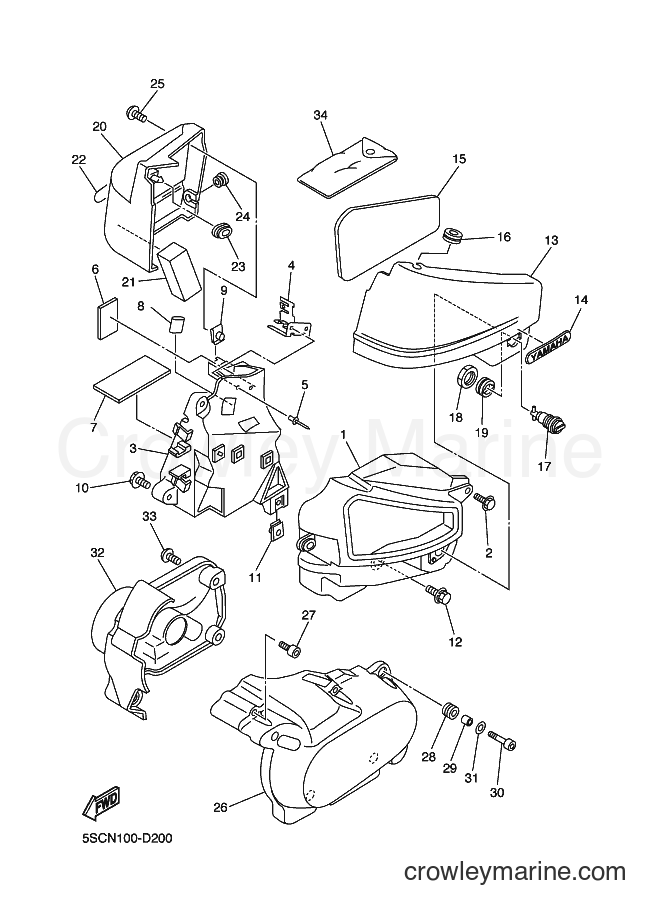 Yamaha Motors XVS650A (5SCR) [010] - SIDE COVER