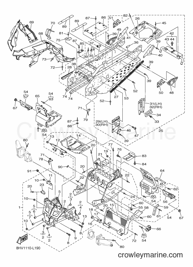 Yamaha Motors RS10R (8HV1) [020] - FRAME