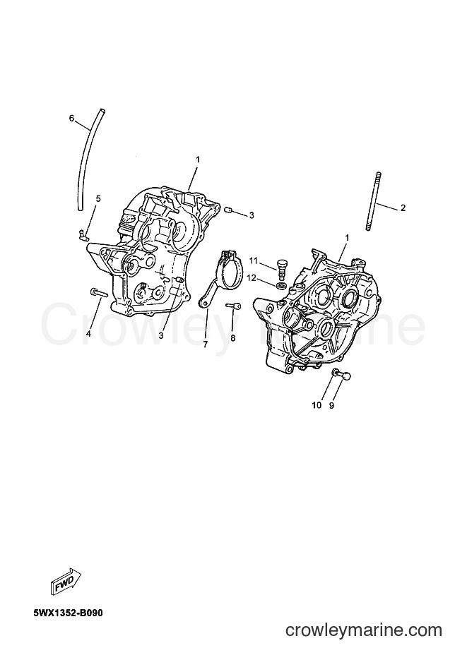 2003 Scooter TZR50 - TZR50 (5WX2) [070] - CRANKCASE