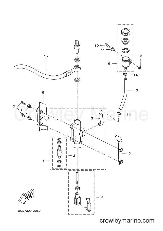 2010 Scooter DT50RSM - DT50RSM (14P9) [030] - REAR MASTER CYLINDER