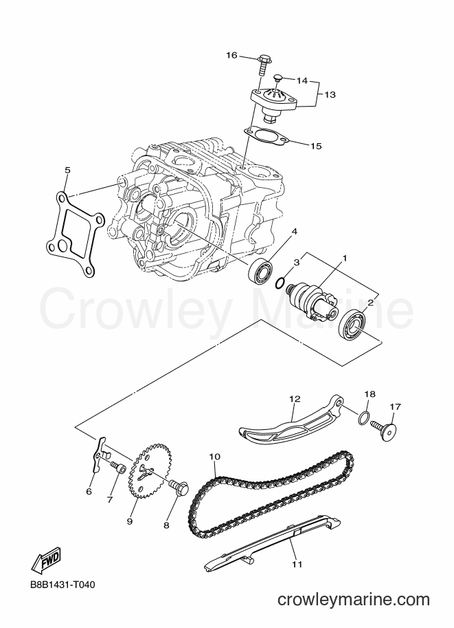 Yamaha Motors LTF125-A (B8B2) [010] - CAMSHAFT & CHAIN