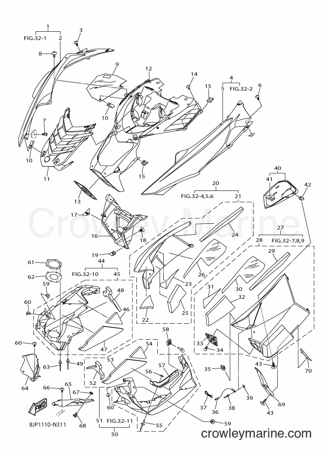 2014 Snowmobile SRV10R - SRV10R (8JP1) [010] - SHROUD