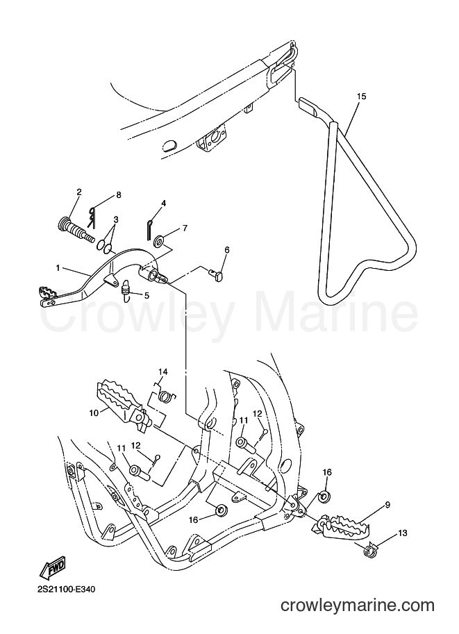 2008 Dirt Bike YZ450F - YZ450F (2S2C) [010] - STAND & FOOTREST