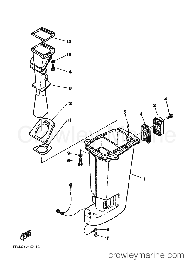 Yamaha Motors 25D (6L3) [020] - UPPER CASING