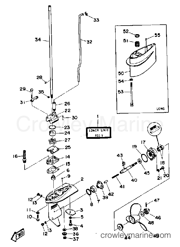 Yamaha Motors 3MLHQ - LOWER DRIVE 1