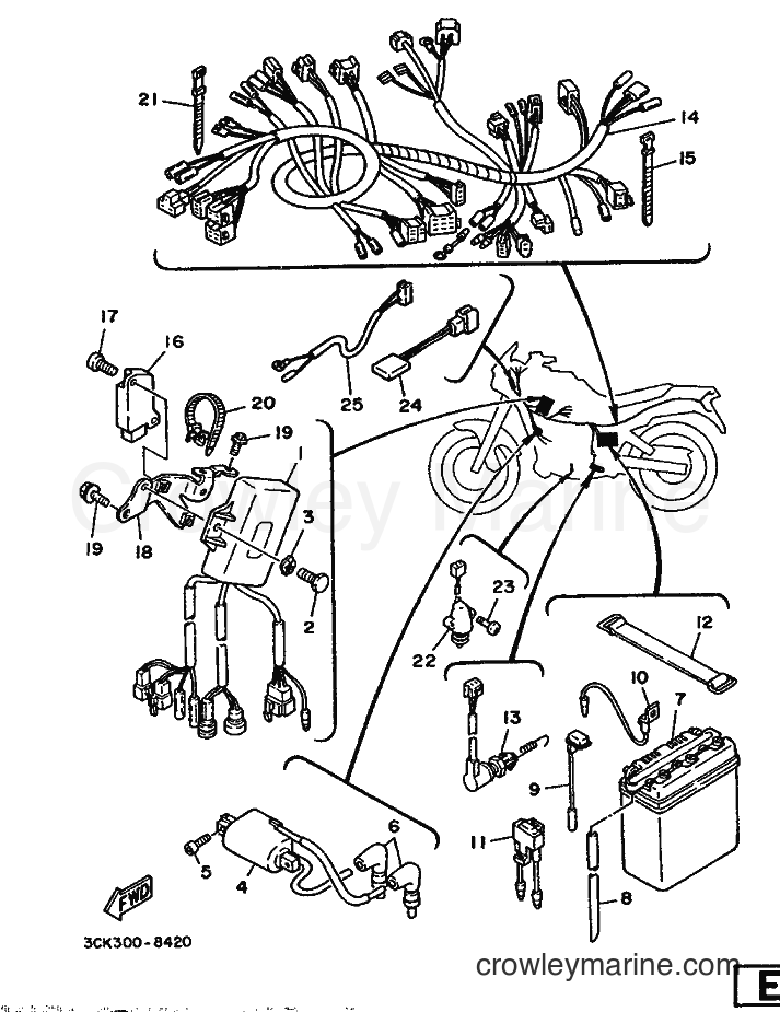 1988 Dirt Bike TDR250 - TDR250 (3CK1) [999] - ELECTRICAL 1