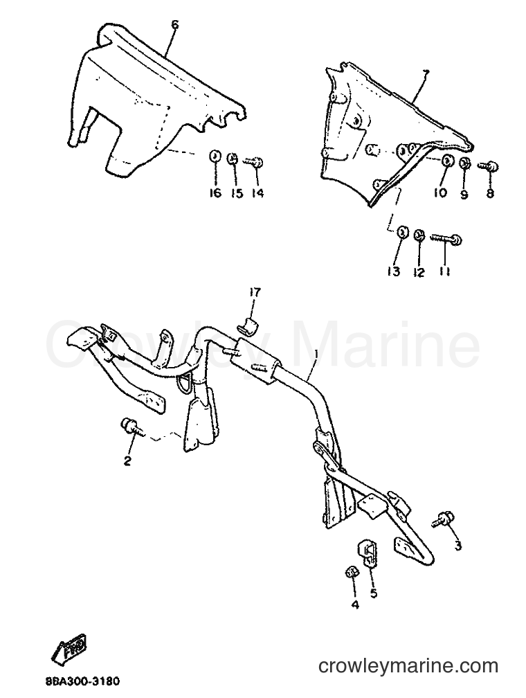 Yamaha Motors EX570ST (8BA1) [010] - STEERING GATE