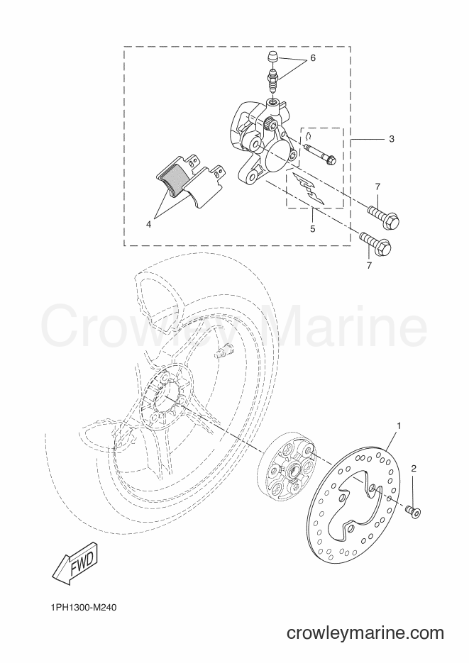 2016 Scooter NS50 - NS50 (1PH7) [080] - REAR BRAKE CALIPER