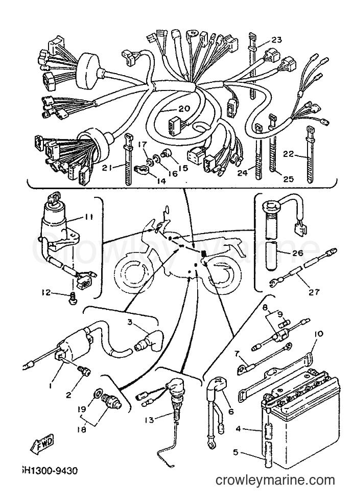 1991 Dirt Bike TDR125 - TDR125 (3SH2) [999] - ELECTRICAL 1