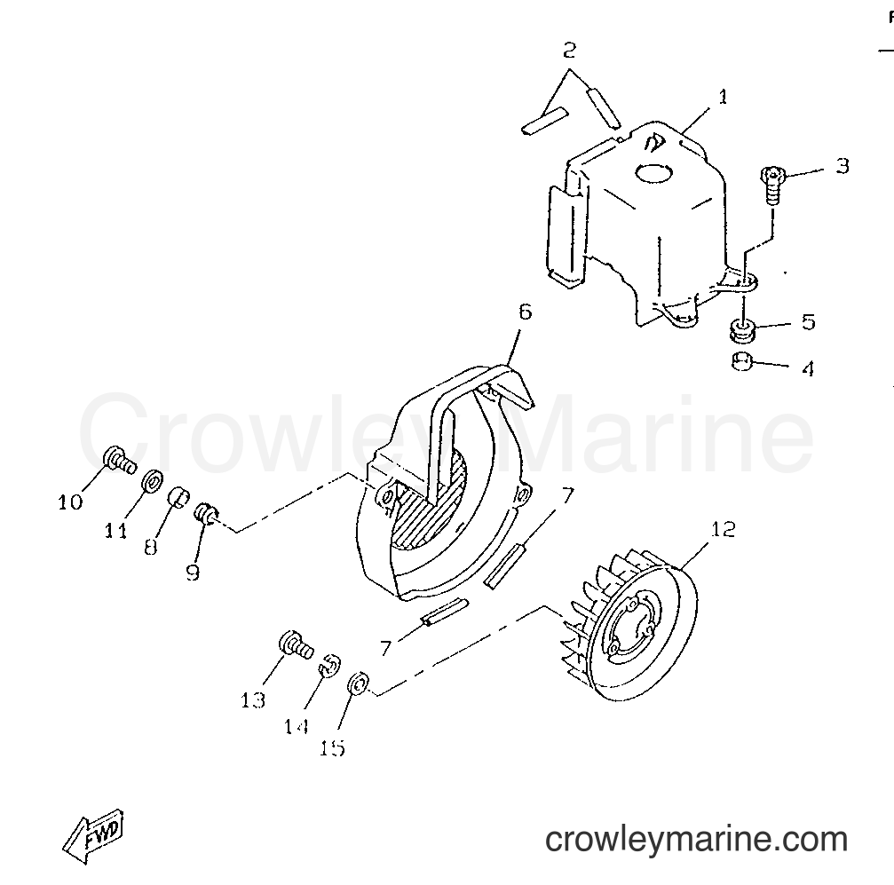 1995 Scooter CW50RS - CW50RS (4VA1) [999] - AIR SHROUD & FAN