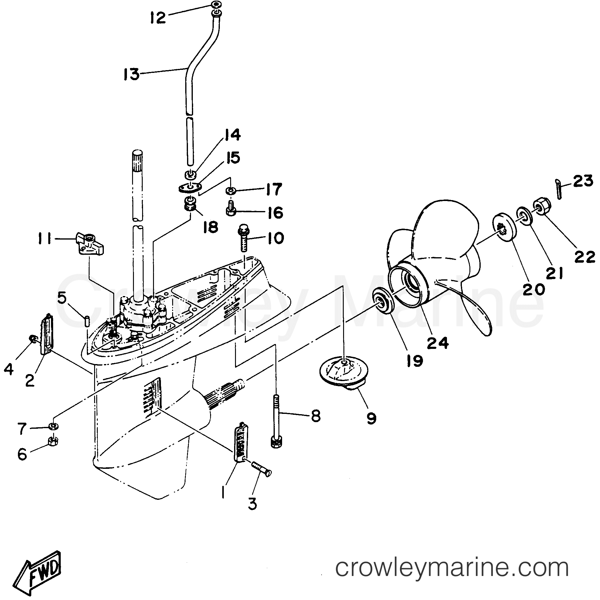 Yamaha Motors E48MLHT - LOWER CASING DRIVE 2